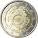 Finland, 2 Euro, 10 ans de l'Euro, 2012, Vantaa, UNC-, Bi-Metallic, KM:178