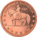 Eslovénia, Euro Cent, 2004, unofficial private coin, MS(65-70), Aço Cromado a