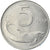 Moneta, Włochy, 5 Lire, 1989, Rome, MS(65-70), Aluminium, KM:92