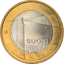 Finland, 5 Euro, Le phare de Sälskär, 2013, UNC-, Bi-Metallic