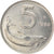 Coin, Italy, 5 Lire, 1988, Rome, MS(60-62), Aluminum, KM:92