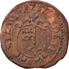 Coin, German States, SOEST, 3 Pfennig, 1737, VF(30-35), Copper, KM:68