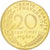 Moneta, Francja, 20 Centimes, 1968, MS(65-70), Aluminium-Brąz, KM:P395