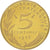 Moneta, Francja, 5 Centimes, 1976, MS(65-70), Aluminium-Brąz, KM:P542