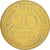 Moneta, Francja, 20 Centimes, 1976, MS(65-70), Aluminium-Brąz, KM:P548