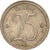 Coin, Belgium, 25 Centimes, 1971