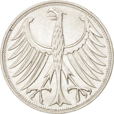 Coin, GERMANY - FEDERAL REPUBLIC, 5 Mark, 1974, Stuttgart, AU(55-58), Silver