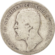 Coin, Sweden, Oscar II, Krona, 1897, F(12-15), Silver, KM:760