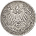 Coin, GERMANY - EMPIRE, 1/2 Mark, 1906, Munich, EF(40-45), Silver, KM:17