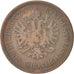 Coin, Austria, Franz Joseph I, 4 Kreuzer, 1861, VF(20-25), Copper, KM:2194