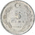 Coin, Turkey, 5 Lira, 1984, EF(40-45), Aluminum, KM:963