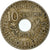 Moneda, Túnez, 10 Centimes, 1918