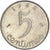 Moneta, Francja, 5 Centimes, 1962