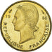 Moeda, África Ocidental Francesa, 5 Francs, 1956, MS(65-70), Alumínio-Bronze