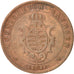 Moneda, Estados alemanes, SAXONY-ALBERTINE, Johann, 5 Pfennig, 1869, BC+, Cobre