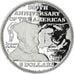 Moneda, Bahamas, Elizabeth II, 5 Dollars, 1991, Franklin Mint, FDC, Plata