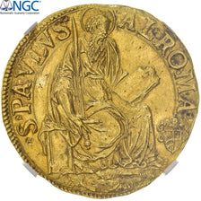 Münze, Vatikan, Paul V, Quadruple, 1617, Roma, NGC, MS61, VZ+, Gold, graded