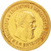 Moneda, Rusia, Alexander III, 5 Roubles, 1889, St. Petersburg, MBC, Oro, KM:42