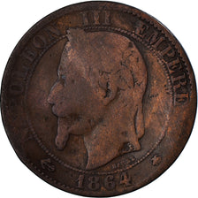 Moneta, Francja, 5 Centimes, 1864