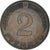 Moneta, Niemcy - RFN, 2 Pfennig, 1968, Munich, VF(30-35), Miedź platerowana