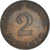Moneta, Niemcy - RFN, 2 Pfennig, 1958, Munich, EF(40-45), Brązowy, KM:106