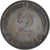 Moneta, Niemcy - RFN, 2 Pfennig, 1959, Karlsruhe, VF(30-35), Brązowy, KM:106