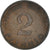 Moneta, Niemcy - RFN, 2 Pfennig, 1950, Munich, EF(40-45), Brązowy, KM:106