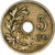 Münze, Belgien, 5 Centimes, 1907, S+, Kupfer-Nickel, KM:55