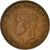 Moneta, Wielka Brytania, George VI, 1/2 Penny, 1941, VF(30-35), Brązowy, KM:844