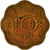 Munten, Ceylon, George VI, 10 Cents, 1951, FR, Nickel-brass, KM:121