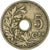 Moneta, Belgia, 5 Centimes, 1910, VF(20-25), Miedź-Nikiel, KM:67