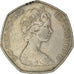 Moeda, Grã-Bretanha, Elizabeth II, 50 New Pence, 1970, VF(30-35)
