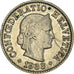 Coin, Switzerland, 5 Rappen, 1933, Bern, VF(20-25), Nickel, KM:26b