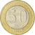 Coin, Turkey, 50 New Kurus, 2005, Istanbul, AU(50-53), Bi-Metallic, KM:1168