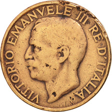 Moneda, Italia, Vittorio Emanuele III, 10 Centesimi, 1927, Rome, BC+, Bronce