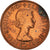 Coin, Great Britain, Elizabeth II, 1/2 Penny, 1965, EF(40-45), Bronze, KM:896