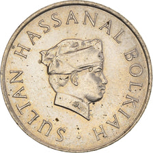 Moeda, BRUNEI, Sultan Hassanal Bolkiah, 20 Sen, 1977, EF(40-45), Cobre-níquel