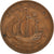 Coin, Great Britain, George VI, 1/2 Penny, 1943, EF(40-45), Bronze, KM:844