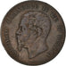 Monnaie, Italie, Vittorio Emanuele II, 10 Centesimi, 1862, TB+, Cuivre, KM:11.2