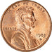 Monnaie, États-Unis, Lincoln Cent, Cent, 1983, U.S. Mint, Denver, TTB+, Copper