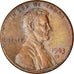 Moneta, USA, Lincoln Cent, Cent, 1983, U.S. Mint, Denver, VF(30-35), Miedź