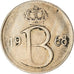 Münze, Belgien, 25 Centimes, 1968, Brussels, S, Kupfer-Nickel, KM:154.1