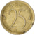 Moneta, Belgia, 25 Centimes, 1975, Brussels, VF(30-35), Miedź-Nikiel, KM:154.1