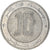 Moneta, Algieria, 10 Dinars, 2002, Algiers, VF(30-35), Bimetaliczny, KM:124