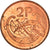 Coin, IRELAND REPUBLIC, 2 Pence, 1995, AU(50-53), Copper Plated Steel, KM:21a