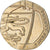 Moneta, Wielka Brytania, 20 Pence, 2014, EF(40-45), Miedź-Nikiel
