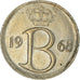 Moneta, Belgia, 25 Centimes, 1968