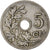 Münze, Belgien, 5 Centimes, 1904