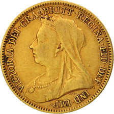 Grande-Bretagne, Victoria, 1/2 Sovereign, 1894, TTB, Or, KM:784