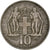 Moneta, Grecia, 10 Drachmai, 1968